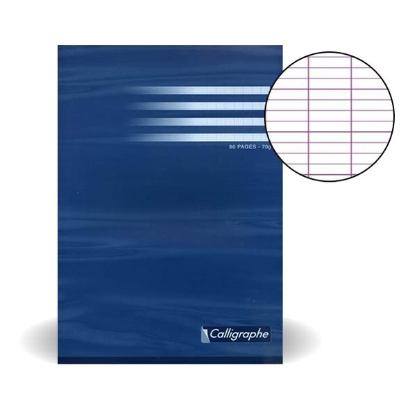 Cahier d'écriture Calligraphe A4 70g 96p séyès