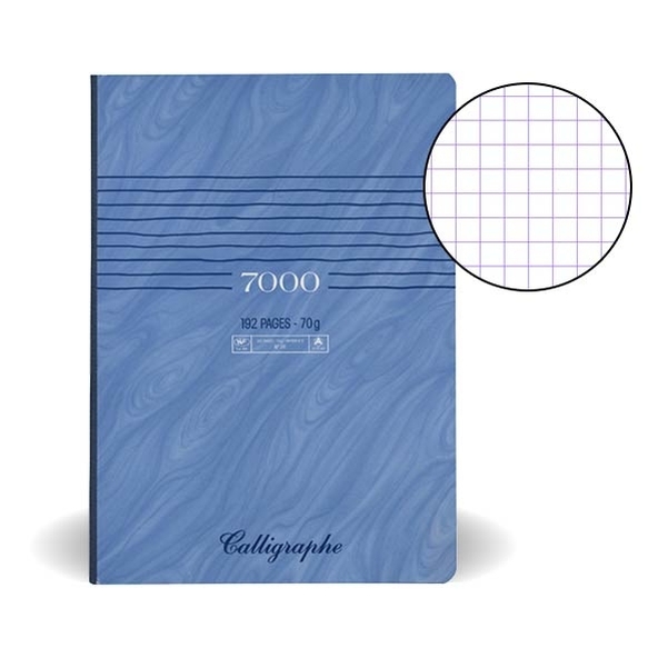 Cahier piqûre A4 70g 192p 5x5
