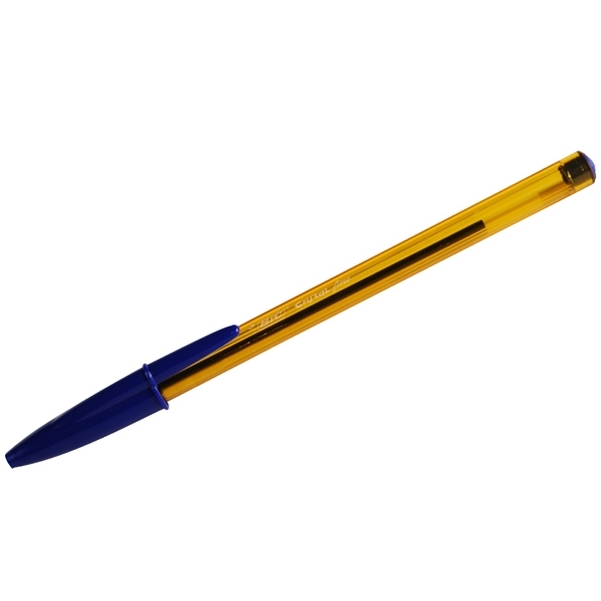 Stylo Bic Orange pointe fine bleue