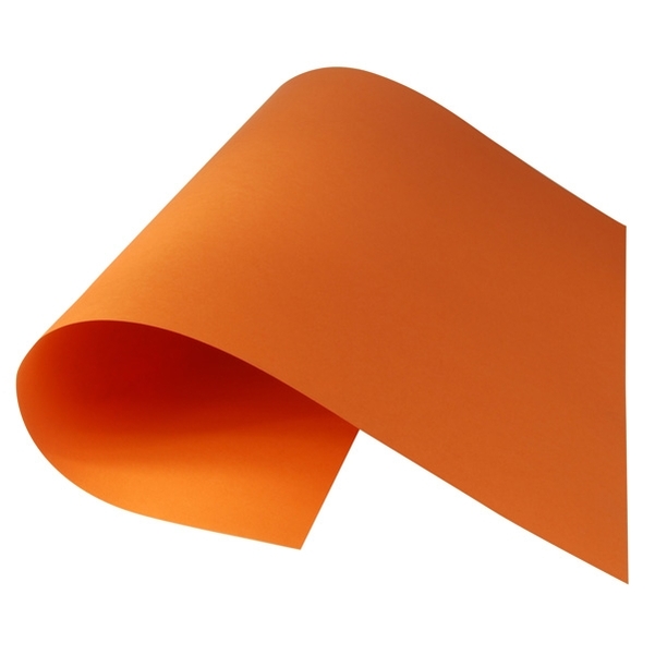 10 feuilles de papier dessin orange
