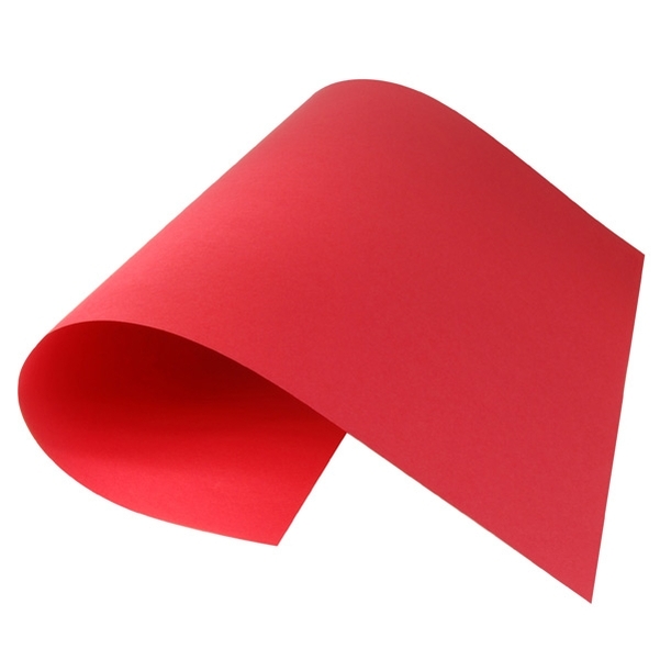 10 feuilles de papier dessin rouge vif