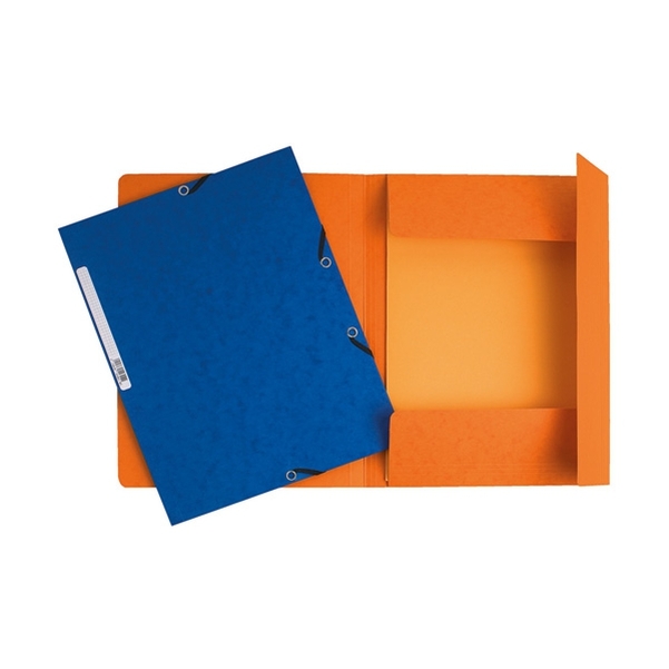 Chemises 3 rabats à élastique couleurs assorties - Lot de 10