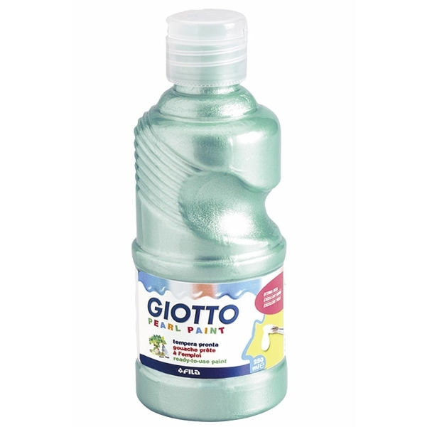 Gouache Giotto nacrée verte