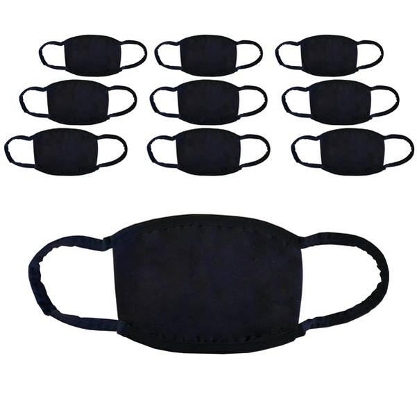 Lot de 10 masques lavables en tissus 3 couches