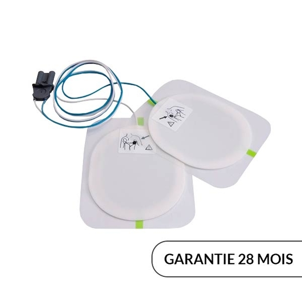 Paire d'électrodes Enfant pour défibrillateur Saver One