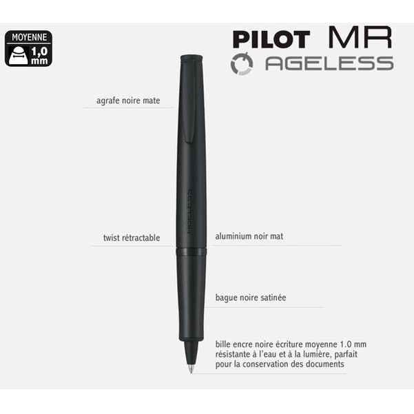 Stylo Etat civil Prestige Ageless - Encre Noire - 1mm - Vignette 3