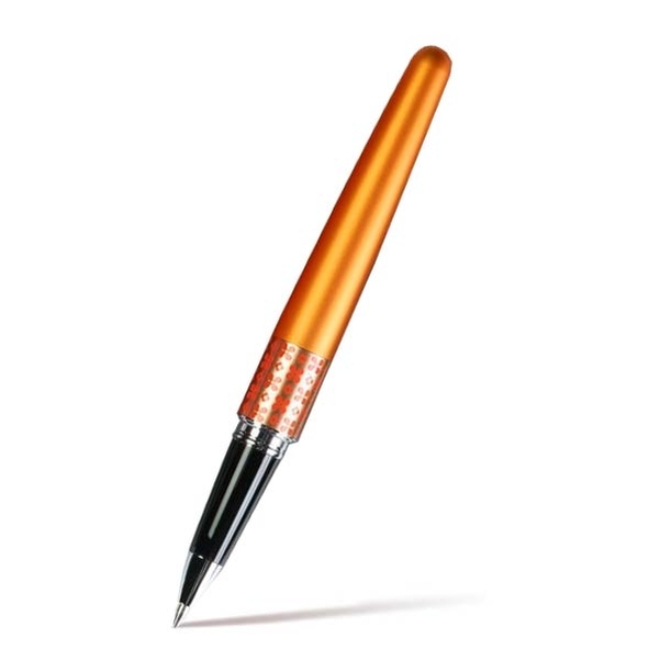 Stylo État Civil RETRO POP Orange Métallique - Fleur