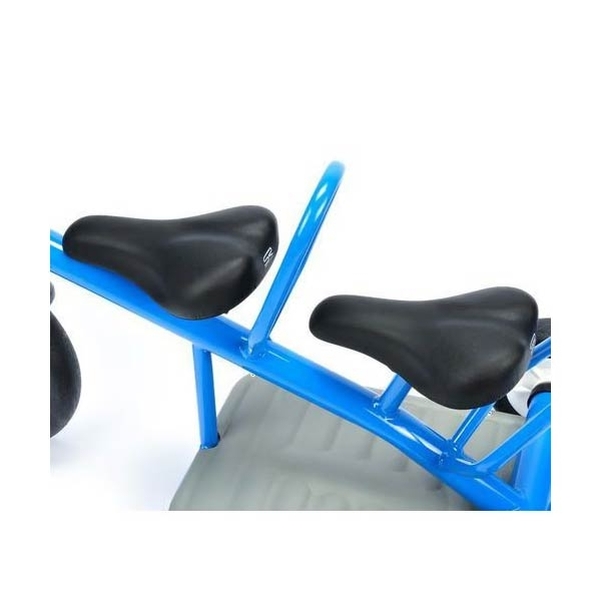 Tricycle tandem intensif bi-place avec repose-pied supportant 2 enfants - Vignette 4