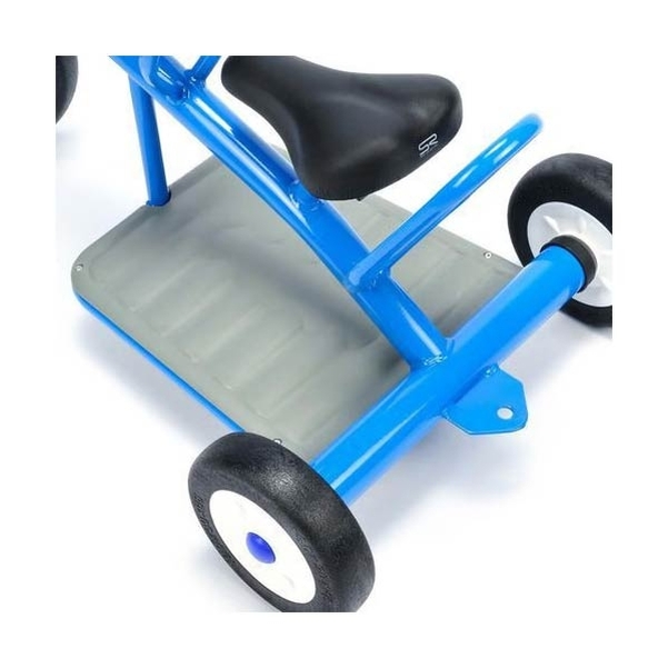 Tricycle tandem intensif bi-place avec repose-pied supportant 2 enfants - Vignette 5