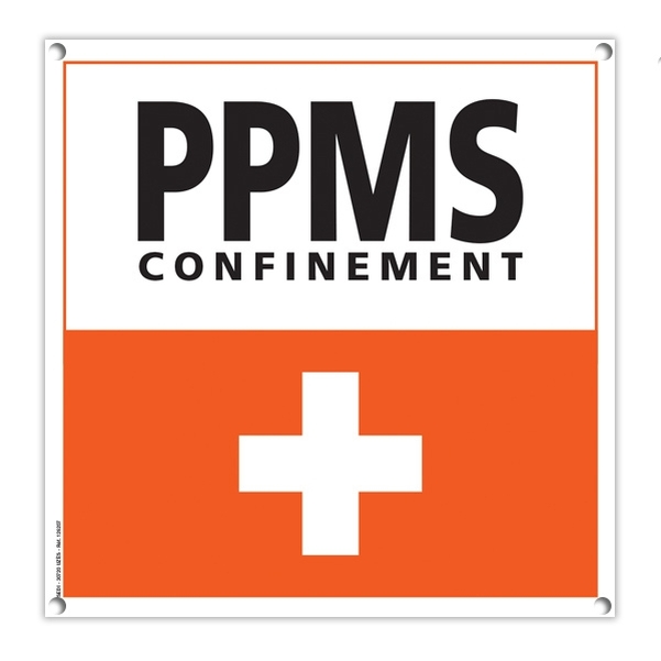 Pictogramme PPMS confinement 20x20 cm