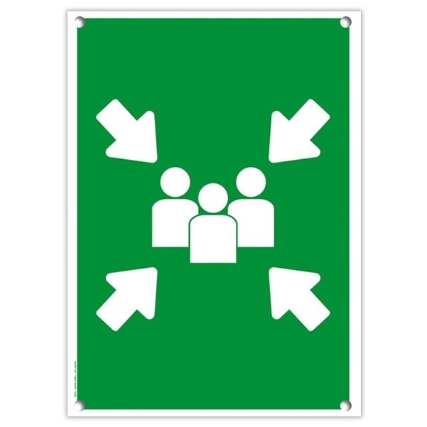Pictogramme PVC A4 " Point de rassemblement "