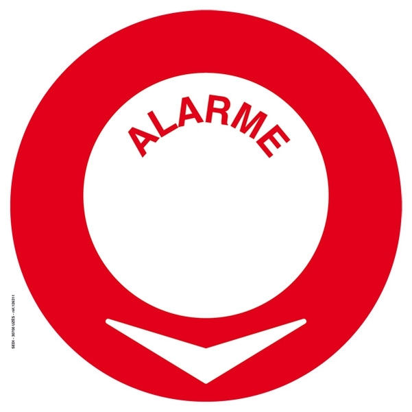 Picto adhésif - Alarme