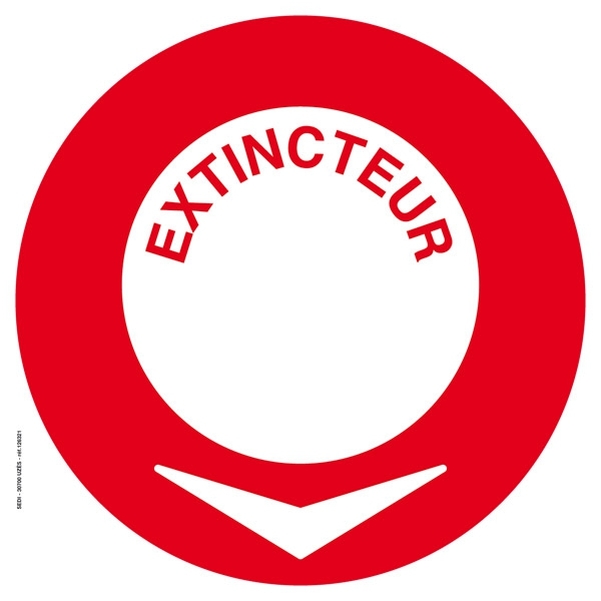 Picto adhésif - Extincteur