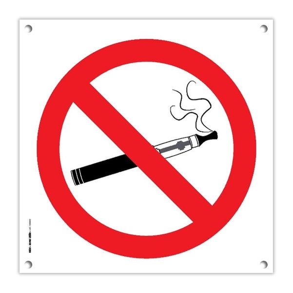 Plaque PVC 20x20 cm - Interdiction de vapoter