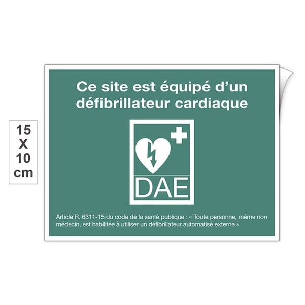 Kit signalétique adhésif d'un DAE - Vignette 2