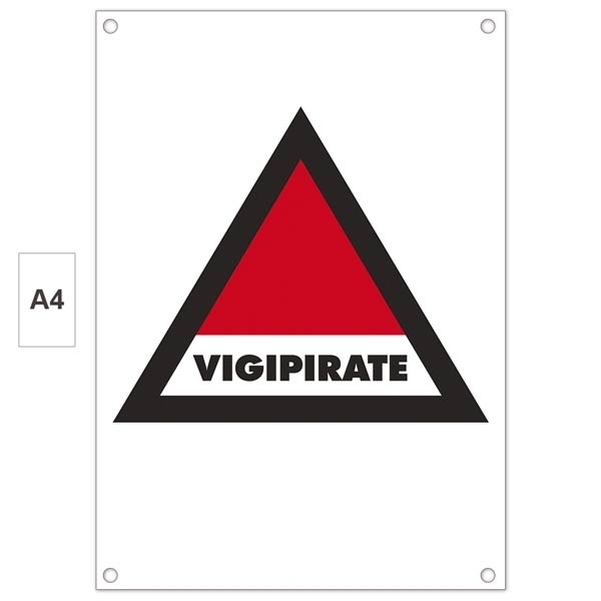 Plaque PVC A4 " Plan Vigipirate "