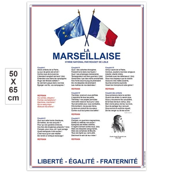 Plaque Ecole de la confiance en PVC 50x65cm - Version classique