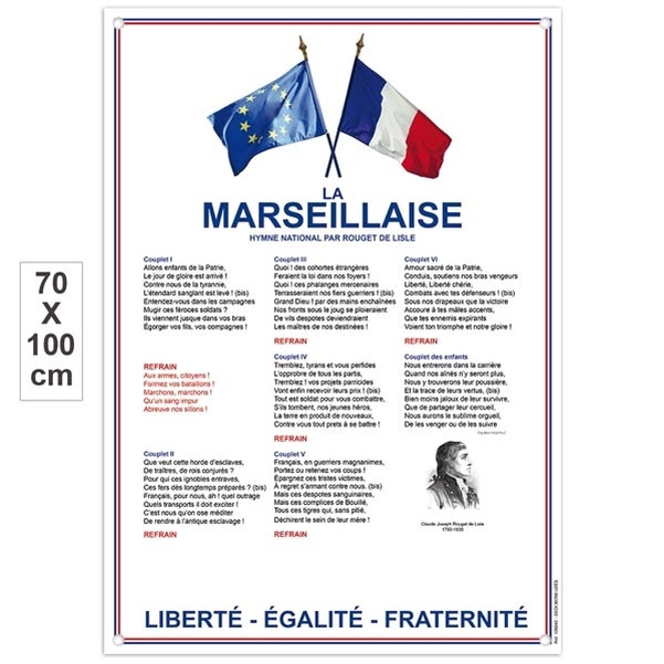 Plaque Ecole de la confiance en PVC 70x100cm - Version classique