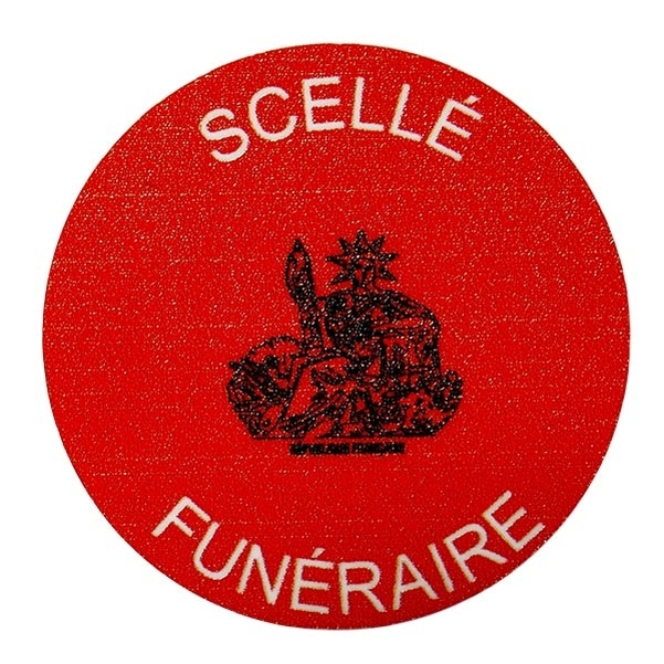 Etiquettes de sécurité VOID pour scellés funéraires