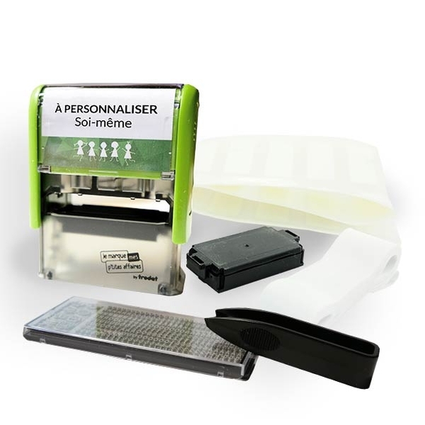 KIT Trodat "Je marque mes p'tites affaires" - Personnalisation plaque de lettre - Vignette 3