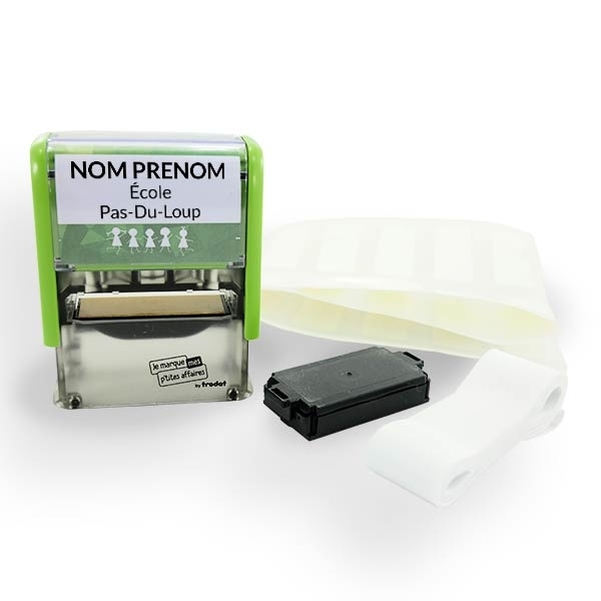 KIT Trodat "Je marque mes p'tites affaires" - Personnalisation texte individuel - Vignette 3