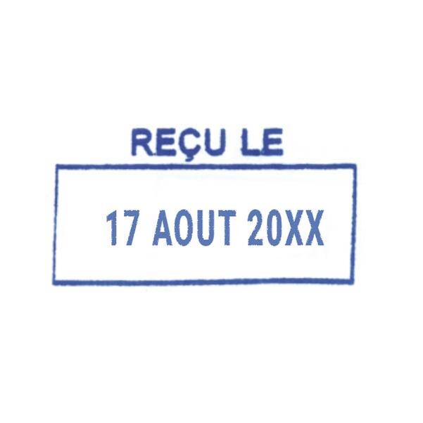 Dateur compact avec texte " RECU LE " - Vignette 3