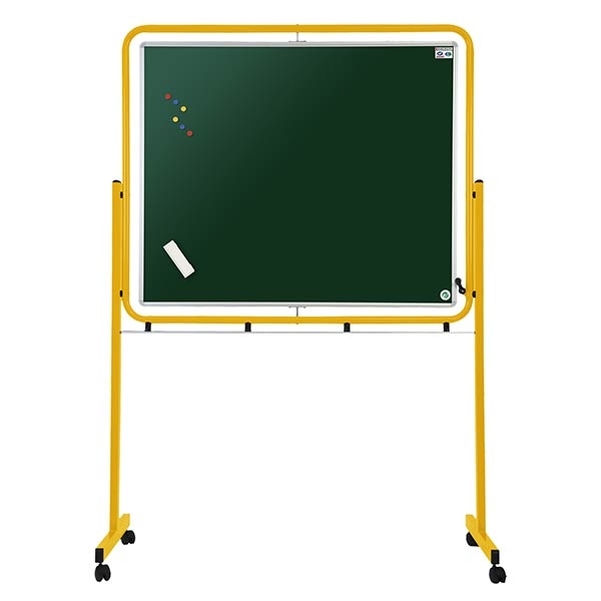 Tableau mobile double face en email 100xL120 cm gris RAL 9006 - Vignette 3