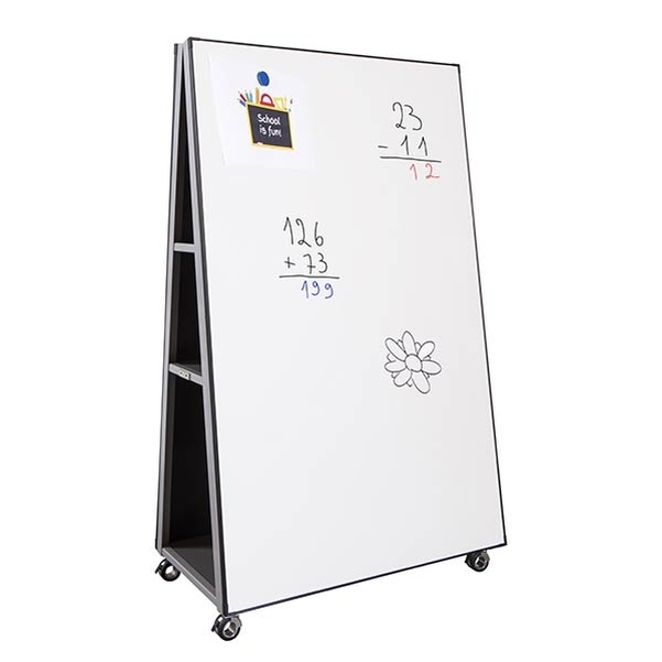 Tableau mobile TIPI émaillé blanc double face 160xL100 cm