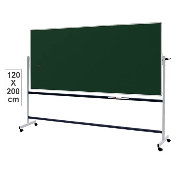 Tableau mobile, PIVOTANT HORIZONTAL double face 120x200 cm - vert craie