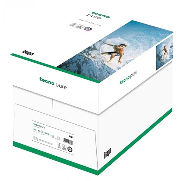 Ramette 500 feuilles A4 TECNO Pure CIE150 - 100% Recyclée 80g - Vignette 2