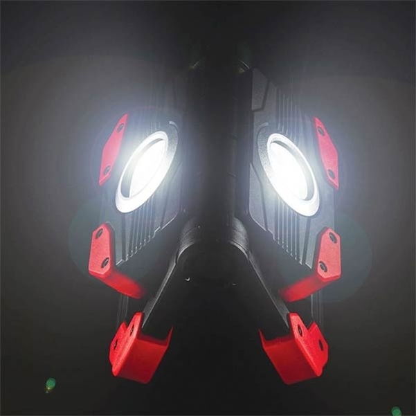 Lampe de travail - Projecteur - Orientable - Jusqu'à 3000 lm - Power Bank - Rechargeable - Vignette 2