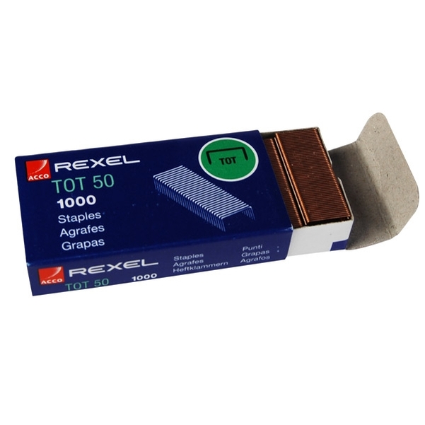 Boîte de 1000 agrafes TOT50 Rexel