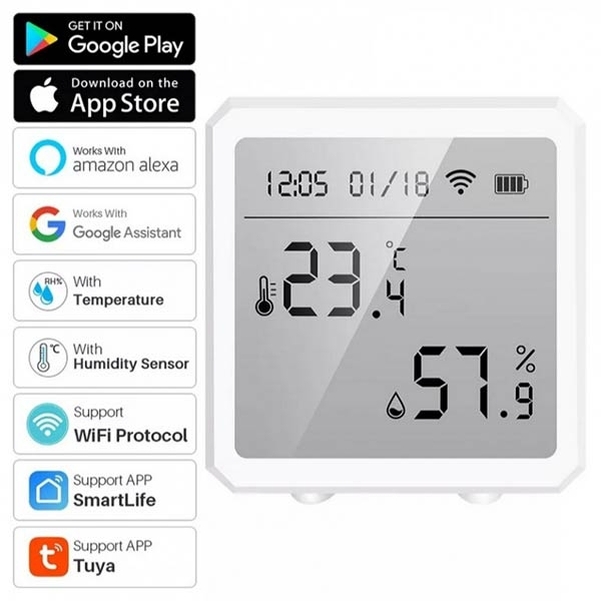 Capteur de température et d'humidité Tuya WIFI - Vignette 4