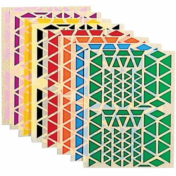 Gommettes géométriques : triangles