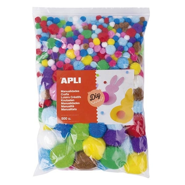 Pompons couleurs diverses 500 unités
