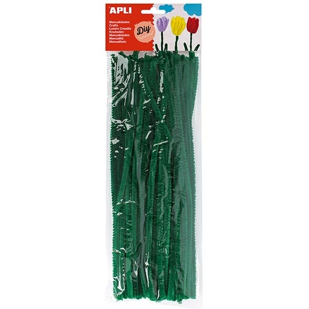 Chenilles vert 50 unités