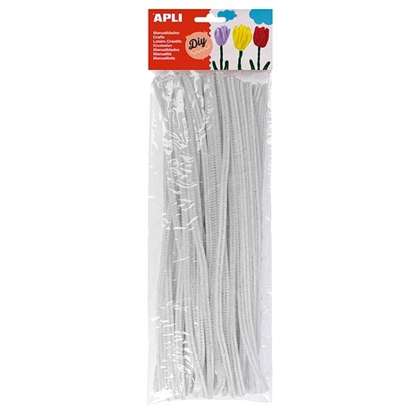 Chenilles blanc 50 unités