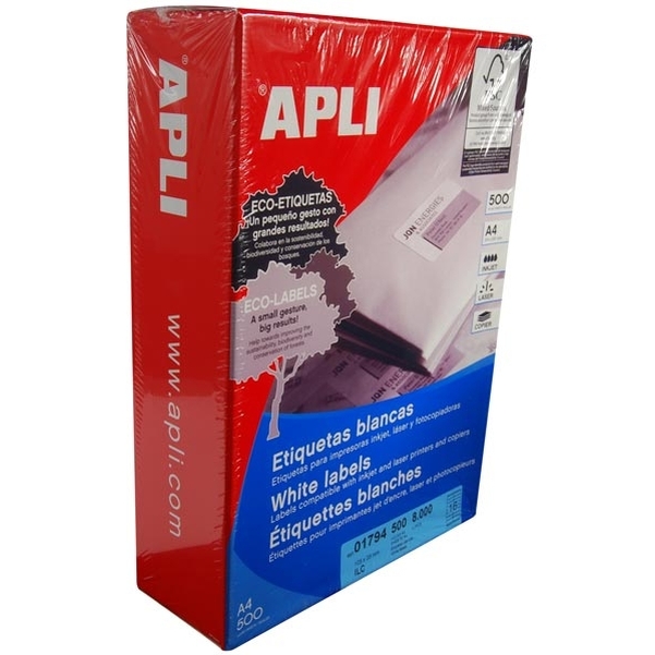 Etiquettes Apli 105x35 cm 500 feuilles