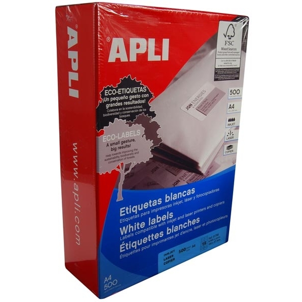 Etiquettes Apli 105x37 cm 500 feuilles - Vignette 2