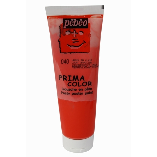 Gouache en pâte Pébéo Primacolor vermillon