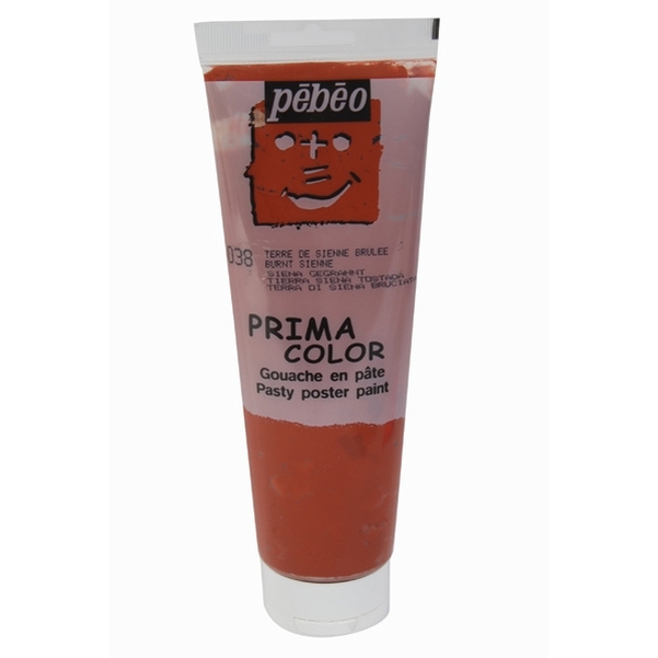 Gouache en pâte Pébéo Primacolor sienne brûlée