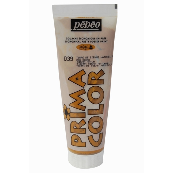Gouache en pâte Pébéo Primacolor sienne naturelle