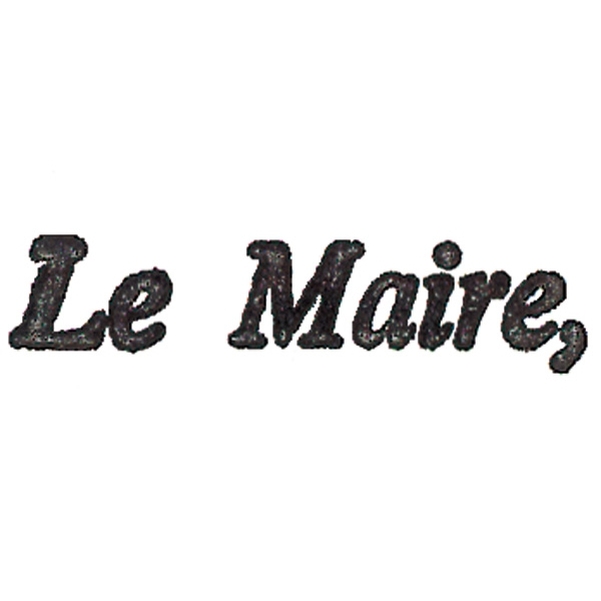 Timbre automatique "Le Maire,"