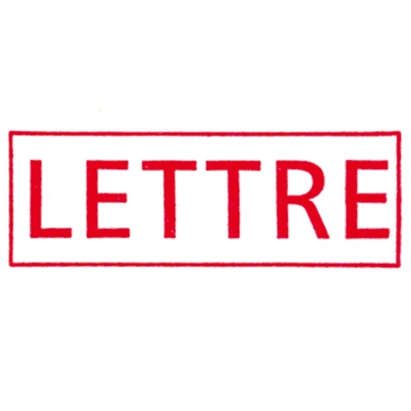 Timbre automatique "LETTRE"