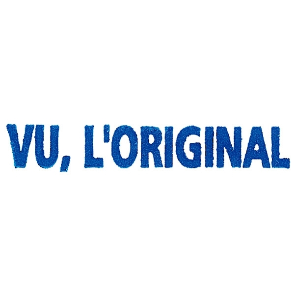 Timbre automatique  "VU, L'ORIGINAL"