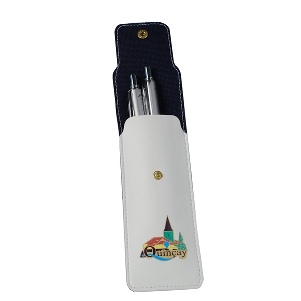Etui stylo double personnalisé des deux côtés
