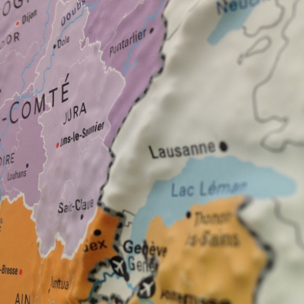 Carte de France administrative en relief - Vignette 4