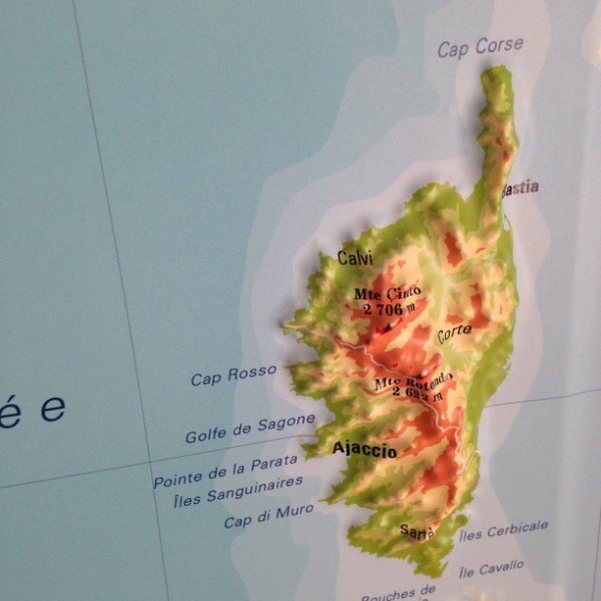Carte de France physique en relief - Vignette 5