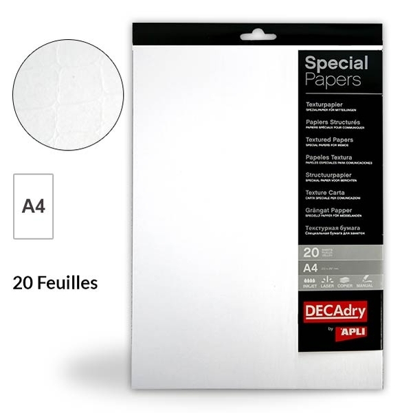 Papier structuré peau de serpent A4 90g