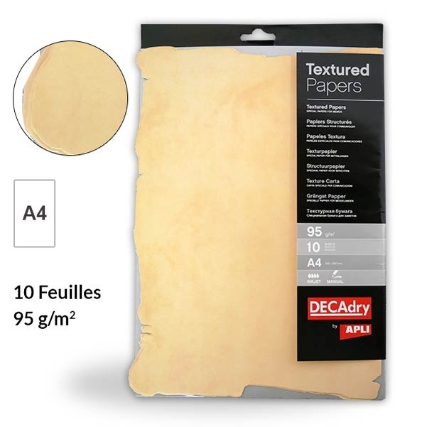 Papier structuré parchemin A4 95g